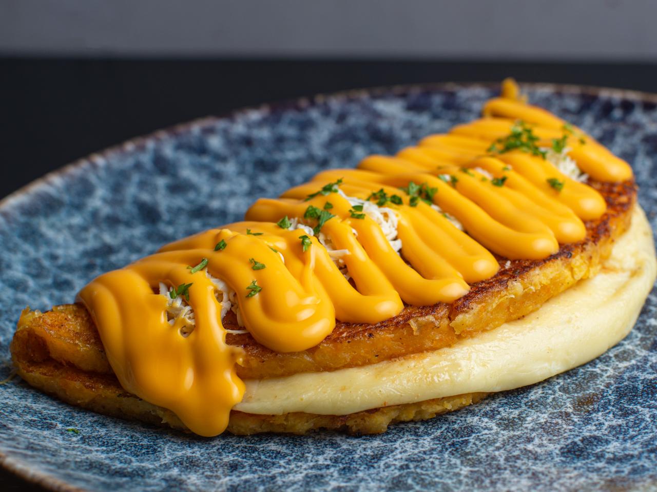 Cachapa Doble Queso + Cheddar