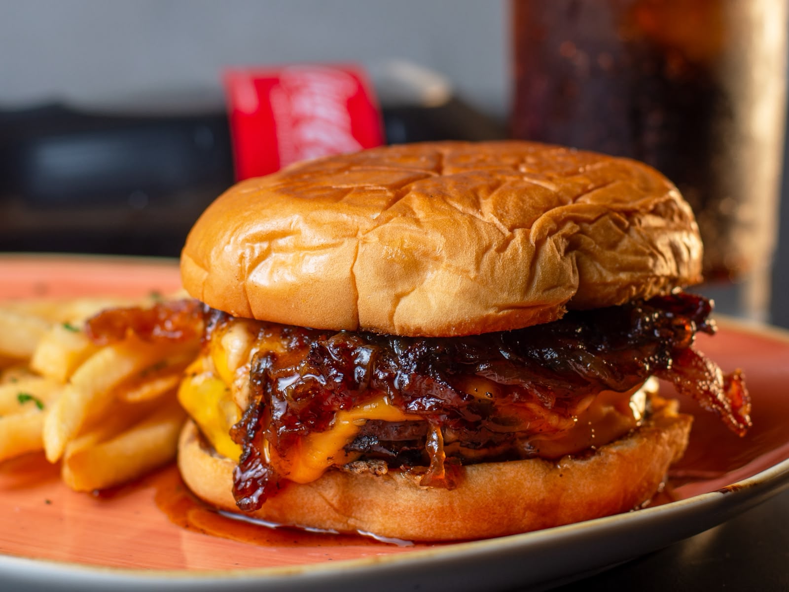 Hamburguesa Smash Cebolla Caramelizada
